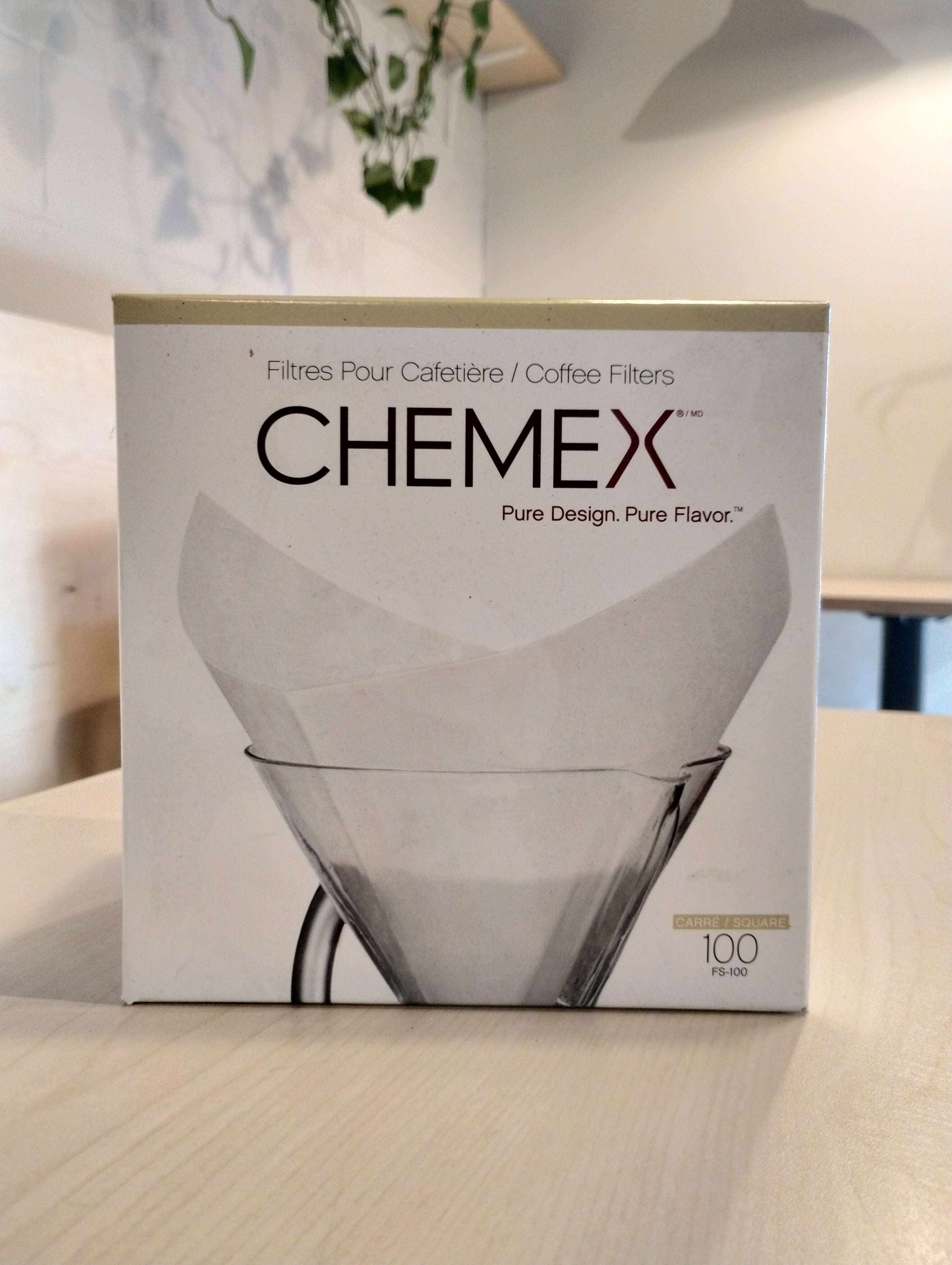 Chemex Filtres à Café Circulaires Blancs FC-100 (100 Filtres) + Guide Café FoxGALLERY Offert