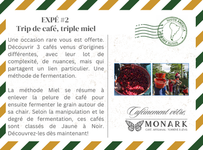 Coffret Expé #2 - Trip de café, Triple Miel